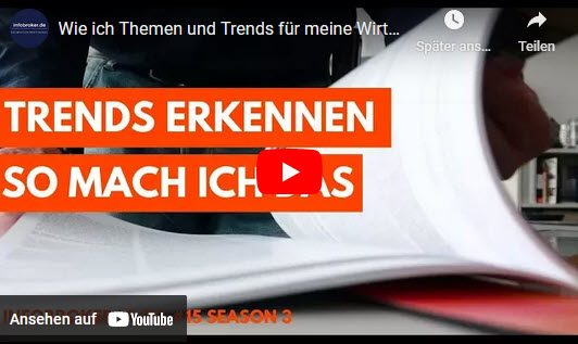 infobroker Vlog Nr. 15 - wie man Trends ermittelt