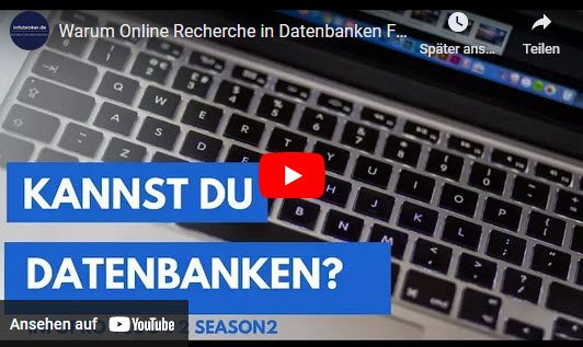 infobroker.de Vlog Nr. 2 Kannst Du Datenbanken?