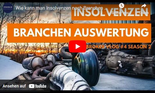 infobroker Vlog Nr. 4 - Insolvenzen Branchenauswertung