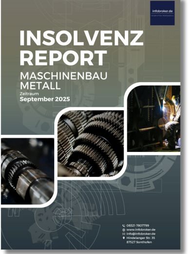 Insolvenz-Report Maschinenbau September 2025
